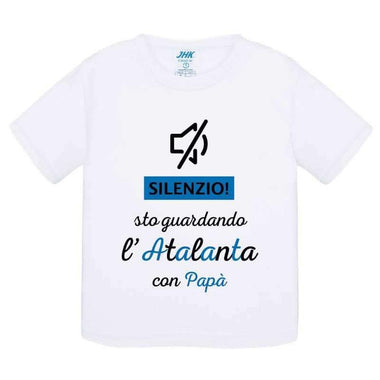 Silenzio sto guardando l'Atalanta con mio papà-T-shirt-Lol T-shirt