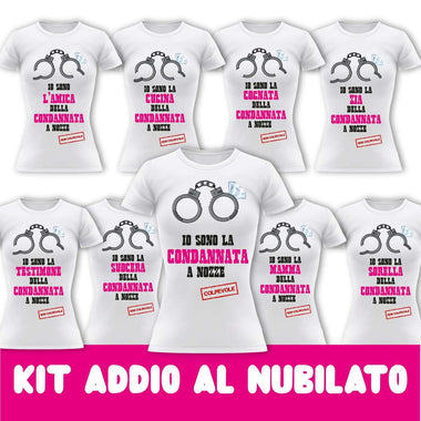 T-shirt Donna Kit Addio al Nubilato Condannata a Nozze-T-shirt-Lol T-shirt