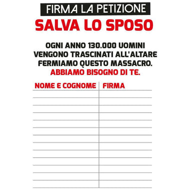 T-shirt Uomo Addio al Celibato Firma la Petizione Salva lo Sposo-T-shirt-Lol T-shirt