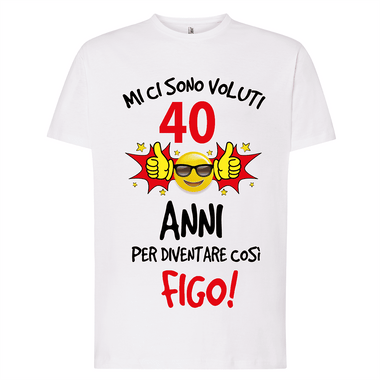 T-shirt Uomo Mi ci sono voluti 40 anni per diventare così figo-T-shirt-Lol T-shirt