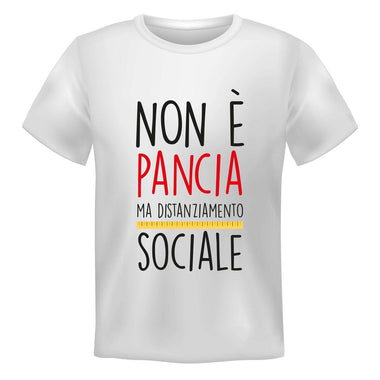 T-shirt Uomo Non è pancia ma distanziamento sociale-T-shirt-Lol T-shirt