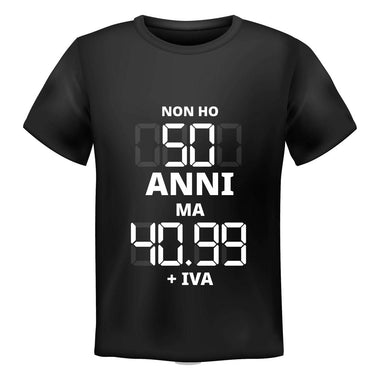 T-shirt Uomo Non ho 50 anni ma 40.99 + IVA-T-Shirt-Lol T-shirt