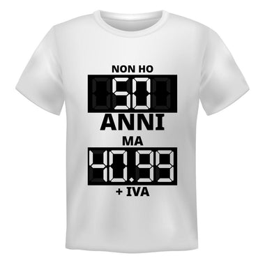 T-shirt Uomo Non ho 50 anni ma 40.99 + IVA-T-Shirt-Lol T-shirt