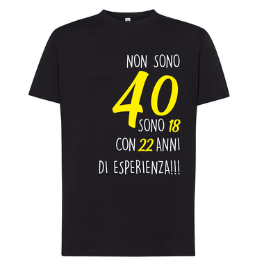 T-shirt Uomo Non sono 40, sono 18 con 22 anni di esperienza-T-shirt-Lol T-shirt