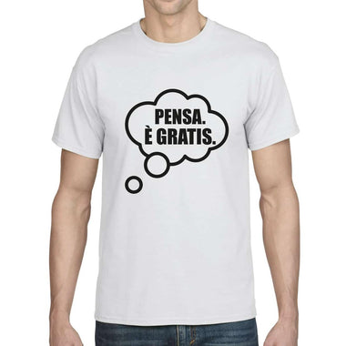 T-shirt Uomo Pensa è gratis-T-shirt-Lol T-shirt