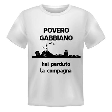 T-shirt Uomo Povero Gabbiano hai perduto la compagna-T-shirt-Lol T-shirt
