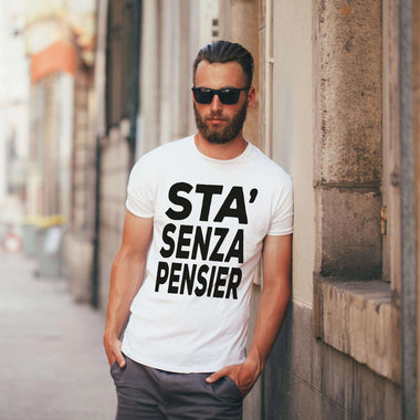 T-shirt Uomo Sta’ senza pensier-T-shirt-Lol T-shirt