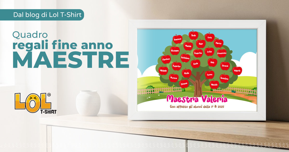 Quadro Regali Fine Anno Maestre