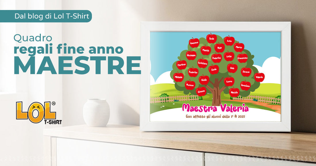 Quadro Regali Fine Anno Maestre
