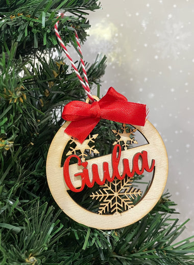 Palline di Natale in legno