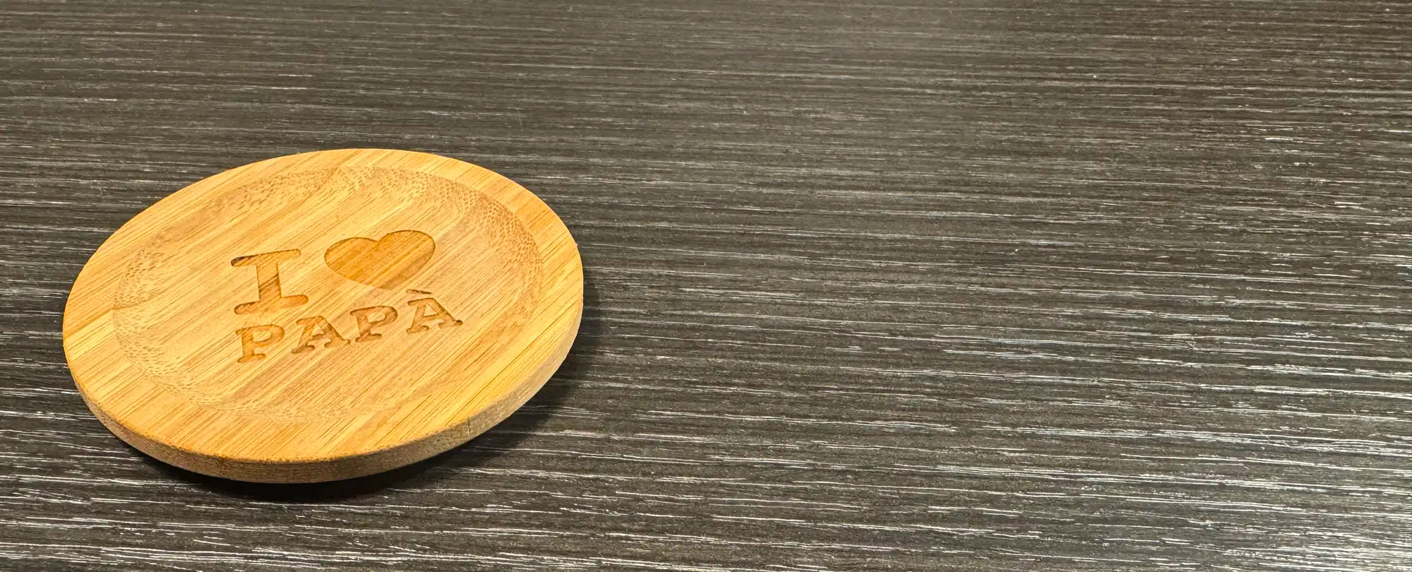 sottobicchiere in legno regalo papà