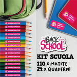 Kit Scuola Etichette per Matite e Quaderni Personalizzabili - 134 pezzi
