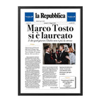 Fac-simile Pagina di Giornale Laurea Personalizzata – Idea Regalo Divertente