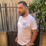 Maglietta Uomo con Frase Ironica "Beato te che non capisci un ca**o