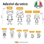 Adesivi per Auto Famiglia a Bordo con Soggetto a scelta-adesivi per auto-Lol T-shirt