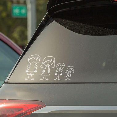 Adesivi per Auto Famiglia a Bordo con Soggetto a scelta-adesivi per auto-Lol T-shirt