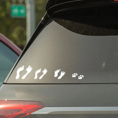 Adesivi per Auto Piedini Famiglia a Bordo con Colore a scelta-adesivi per auto-Lol T-shirt