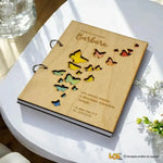 Agenda ad Anelli in Legno per Maestra Personalizzata con Nome e Dedica - Farfalle-Agenda Maestra-Lol T-shirt