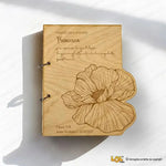 Agenda ad Anelli in Legno per Maestra Personalizzata con Nome e Dedica - Fiore-Agenda Maestra-Lol T-shirt