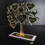 Albero della vita famiglia personalizzato con nomi Plexiglass-Albero della vita in plexiglass-Lol T-shirt