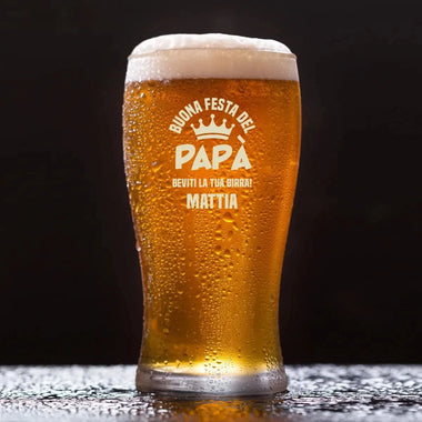 Bicchiere Birra Festa del Papà-bicchiere da birra-Lol T-shirt