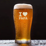 Bicchiere Birra I Love Papà-bicchiere da birra-Lol T-shirt