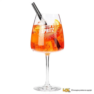 Bicchiere Spritz personalizzato con nome-Calice da vino-Lol T-shirt