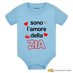 Body per Neonato Sono l'amore della zia