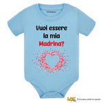 Body per Neonato Vuoi essere la mia madrina?