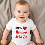 Body per Neonato 100% Amore della zia