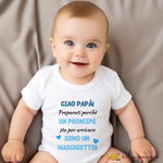Body Neonato “Ciao Papà! Sono un maschietto” – Annuncio Dolce e Originale