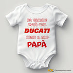 Body Neonato “Da grande avrò una Ducati come il mio papà” – Idea Regalo Originale per Piccoli Centauri