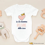 Body Neonato "Io e la mamma regine della casa" - Idea Regalo Divertente