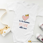 Body Neonato "Io e la mamma regine della casa" - Idea Regalo Divertente