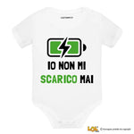 Body per Neonato Io non mi scarico mai