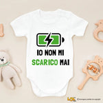 Body per Neonato Io non mi scarico mai