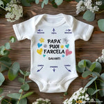 Body per Neonato Divertente Papà puoi farcela Body per bimbi