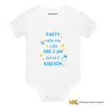 Body per Neonato Party nella mia culla ore 2 AM porta il biberon