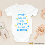 Body per Neonato Party nella mia culla ore 2 AM porta il biberon