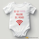 Body Neonato "Sei la mamma migliore del mondo" - Idea Regalo Speciale