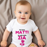 Body per Neonato Voi siete matti io vado dalla zia