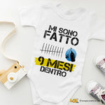 Body Neonato Tutina Divertente Mi Sono Fatto 9 Mesi Dentro