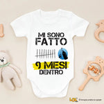 Body Neonato Tutina Divertente Mi Sono Fatto 9 Mesi Dentro