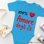 Body neonato “100% Amore degli Zii”-Body per bimbi-Lol T-shirt