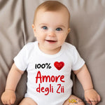 Body neonato “100% Amore degli Zii”-Body per bimbi-Lol T-shirt
