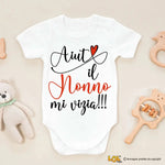 Body Neonato "Aiuto il Nonno mi vizia!!!" – Idea Regalo per i Nonni, Festa dei Nonni-Body per bimbi-Lol T-shirt