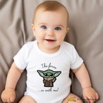 Body Neonato "Baby Yoda - La Forza sia con te" - Idea Regalo Galattica-Body per bimbi-Lol T-shirt
