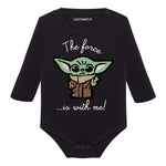 Body Neonato "Baby Yoda - La Forza sia con te" - Idea Regalo Galattica-Body per bimbi-Lol T-shirt