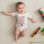 Body neonato “Ciao Papà, la Mamma mi ha detto che sei Stupendo e che Sarai un Papà Fantastico” – Regalo dolcissimo per il futuro papà-Body per bimbi-Lol T-shirt