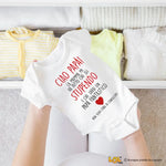 Body neonato “Ciao Papà, la Mamma mi ha detto che sei Stupendo e che Sarai un Papà Fantastico” – Regalo dolcissimo per il futuro papà-Body per bimbi-Lol T-shirt